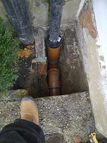 domestic drain installation